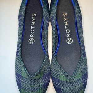 Rothy’s Forest Tartan Flats